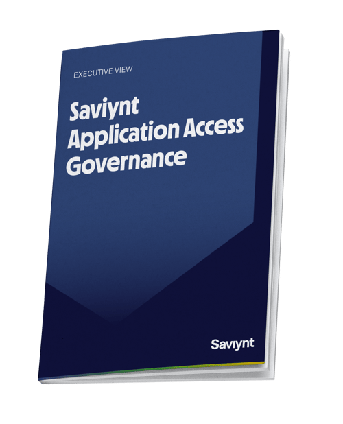 Executive View Saviynt Application Access Governance report