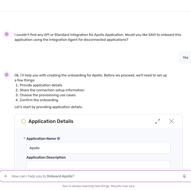 Disconnected Onboarding no API squared sm