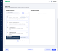 Recommended entitlements