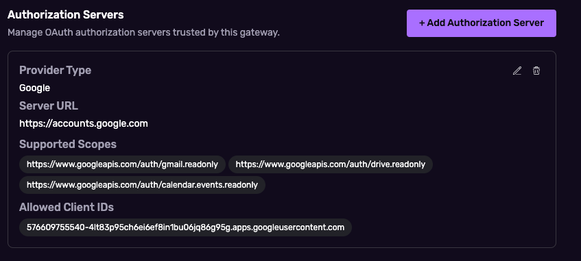 Authorization Servers