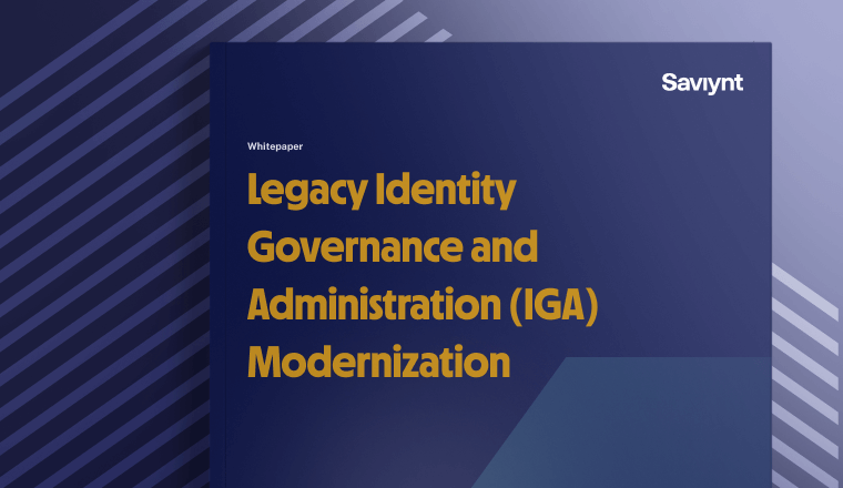 Legacy identity governance and administration(IGA) modernization