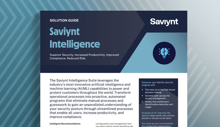 Saviynt Intelligence